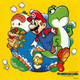 Promo artwork for Super Mario World (1990).